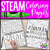 STEAM Coloring Pages | Growth Mindset Coloring Sheets | ST