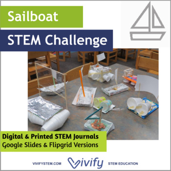 Preview of STEM Sailboat Challenge Math & Engineering Activity
