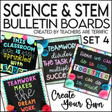 STEM & Science Bulletin Board Templates Set 4
