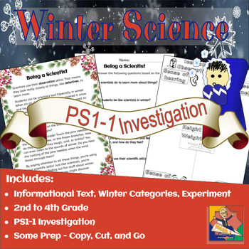Preview of STEM Science: Exploring Winter Materials - A PS1-1 Investigation