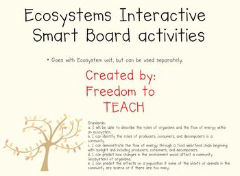 Preview of STEM: Science SMARTBOARD*All About Ecosystems* Interactive