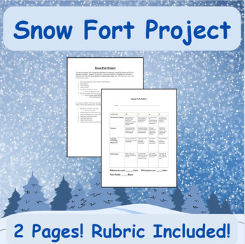 Preview of STEM Snow Fort Project