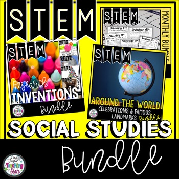 Preview of STEM  Social Studies Bundle| Inventions, Landmarks, and more!