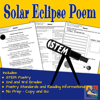 Preview of STEM Solar Eclipse Poem - Great with Eclipse 2024