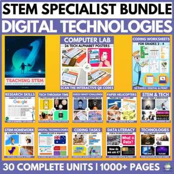 Preview of STEM Specialist | ICT  | Digital Technologies Bundle | Australian Curriculum
