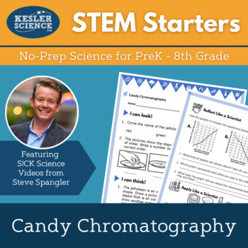 Preview of STEM Starters - Candy Chromatography - No-Prep PreK-8 Science w/ Steve Spangler