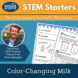 STEM Starters - Color Changing Milk - No-Prep PreK-8 Scien
