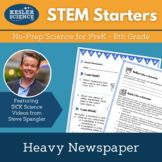 STEM Starters - Heavy Newspaper - No Prep Science for PreK