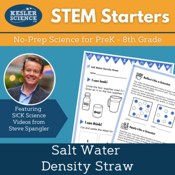 Preview of STEM Starters - Salt Water Density Straw - Easy PreK-8 Science w/Steve Spangler