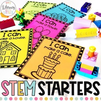 Preview of STEM Starters Task Cards Building Activities Morning Bins or Early Finishers