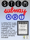 STEM Subway Art ~ Two Versions ~ FREE