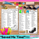 STEM Supply List for Parent Letters Supply Donation Reques