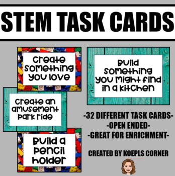 Preview of STEM Task Cards