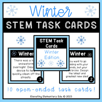 Preview of STEM Task Cards: Winter Edition