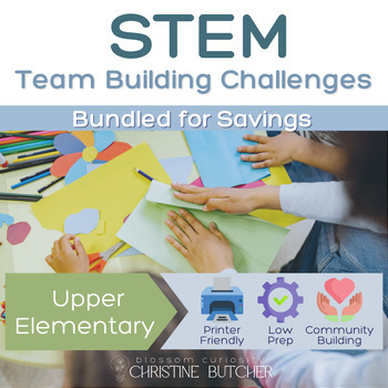 Preview of STEM Team Building Challenges Bundle | Back to School STEM