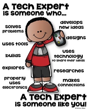Preview of STEM Tech Expert Poster for Elementary - Someone who