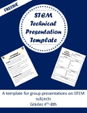 STEM Technical Presentation Worksheet- FREE