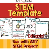 STEM Template for the Engineering Design Process- EDITABLE!