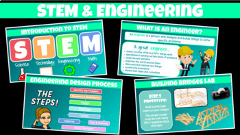 Preview of STEM & The Engineering Design Process *Great for Distance Learning