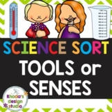 STEM Tools or Senses Sort and Worksheets Science Lesson NG