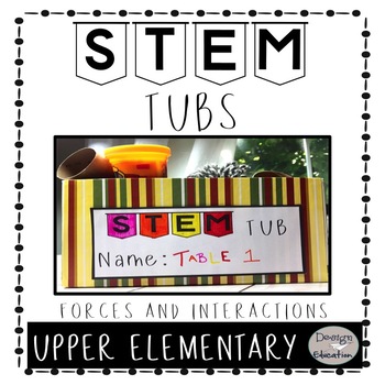 Preview of Forces & Interactions STEM Challenges 3rd Grade - Science Engineering Project