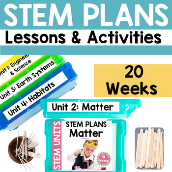 Preview of STEM Units 2nd Grade: Science COMPLETE YEAR Grade 2 Activities & STEM Challenges