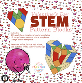 STEM Valentine Hearts - Pattern Block Math Station