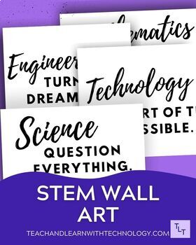 Preview of STEM Wall Art/HQ PNG/PDF/Transparent SVG Files