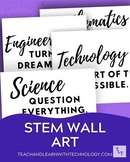 STEM Wall Art/HQ PNG/PDF/Transparent SVG Files
