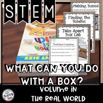 Preview of STEM Volume Activity: What Can You Do With a Box? book Connection