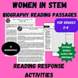 STEM Women's History Month Reading Passages and Reading Ac