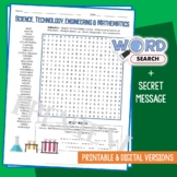 STEM Word Search Science Technology Engineering Math Puzzl