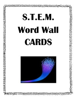 Preview of S.T.E.M. Word Wall Cards