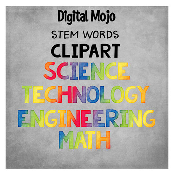 Preview of STEM Words Clipart