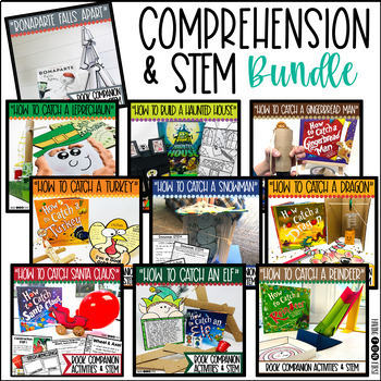Preview of STEM Activities Book Companion Reading Comprehension STEM Challenge Bundle