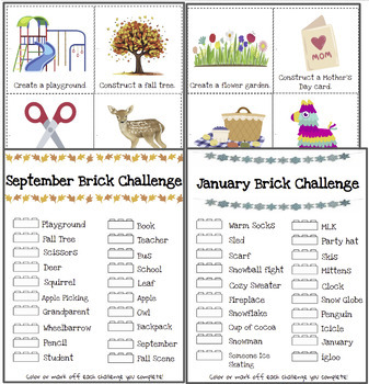 Preview of STEM and LEGO® Challenges for the ENTIRE SCHOOL YEAR | 280 challenges!
