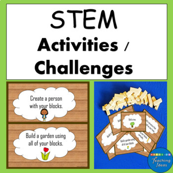 Preview of STEM and STEAM Activities Building Block Challenges