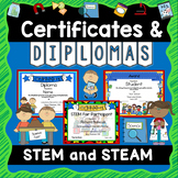 STEM Award Certificates - EDITABLE Diploma