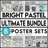 Ultimate STEM and Science  Poster Bundle in Bright Pastel Colors