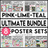 Ultimate STEM and Science Poster Bundle in Pink, Lime, and Teal