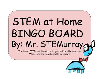 Preview of STEM at Home Bingo Board