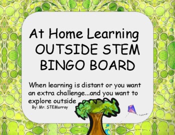 Preview of STEM at Home Bingo Board Outside Edition