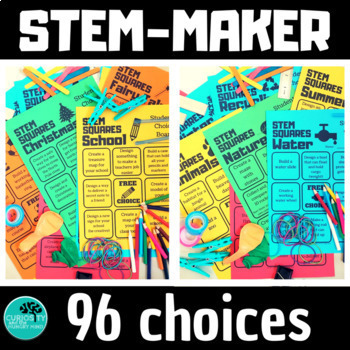 Preview of STEM Maker choice boards BUNDLE 