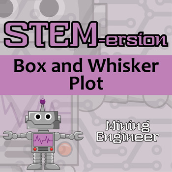 Preview of STEM-ersion - Box and Whisker Plot Printable & Digital Activity - Engineer