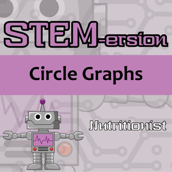 Preview of STEM-ersion - Circle Graphs Printable & Digital Activity - Nutritionist