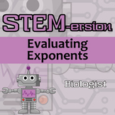 STEM-ersion - Evaluating Exponents Printable & Digital Act