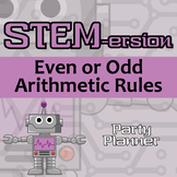 STEM-ersion - Even or Odd Arithmetic Rules Printable & Dig