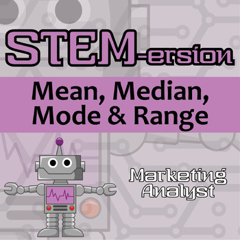 Preview of STEM-ersion - Mean, Median, Mode & Range Printable & Digital Activity