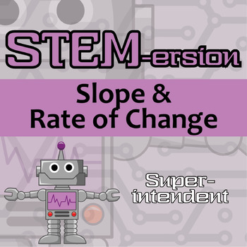 Preview of STEM-ersion - Slope & Rate of Change Printable & Digital Activity