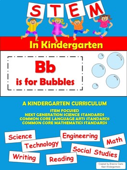 Preview of STEM in Kindergarten: Bb is for Bubbles (printable & hands-on activities)